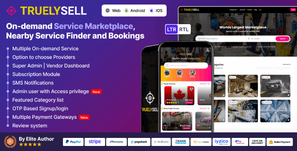 TruelySell - On Demand Service Marketplace & Handyman Marketplace Software | UrbanClap Clone