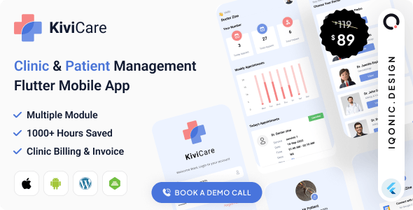 KiviCare Flutter 3.x App - Clinic & Patient Management System in WordPress