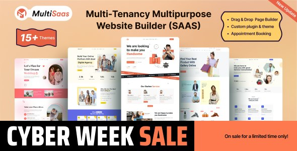 MultiSaas - Multi-Tenancy Multipurpose Website Builder (Saas)