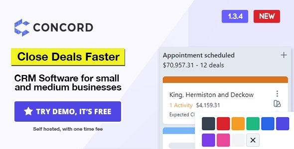 Concord - Deals Management CRM - v1.3.4