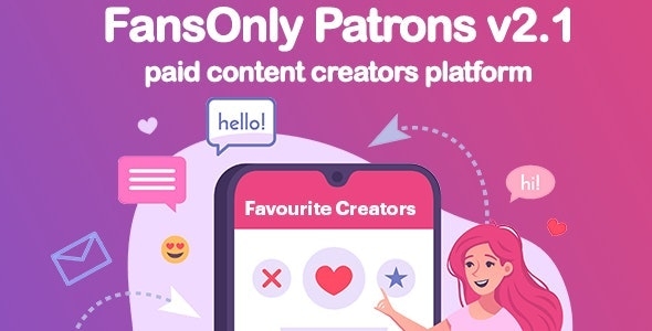 PHP FansOnly Patrons - Paid Content Creators Platform - v2.4