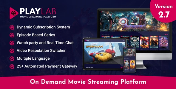 PlayLab - On Demand Movie Streaming Platform