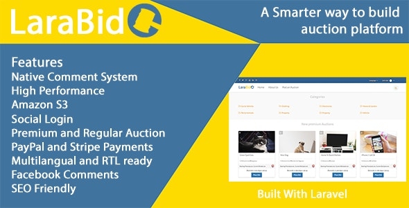 LaraBid - A Laravel PHP Auction Platform v4.0.1