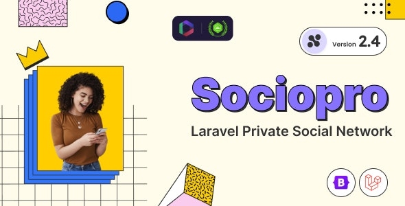 Sociopro - Laravel Private Social Network v1.3