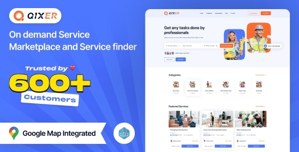 Qixer - Multi-Vendor On demand Handyman Service Marketplace and Service Finder v1.8.0