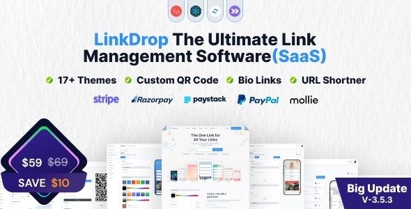 Linkdrop - SaaS Link Management Tool v3.5.3