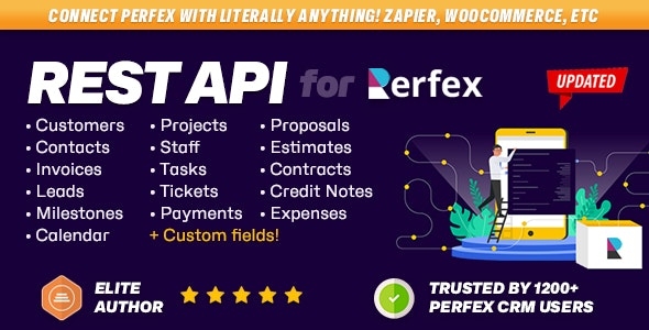 REST API module for Perfex CRM - Connect your Perfex CRM with third party applications v2.0.4