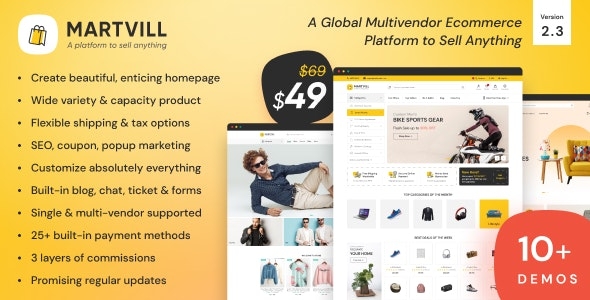 Martvill - A Global Multivendor Ecommerce Platform to Sell Anything v2.2.0