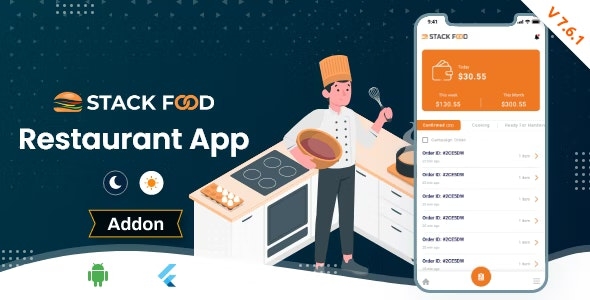 StackFood Multi Restaurant - Food Ordering Restaurant App v7.5