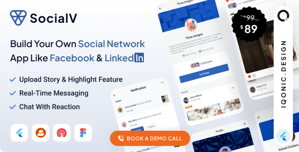 SocialV - Social Network Flutter App with BuddyPress (WordPress) Backend