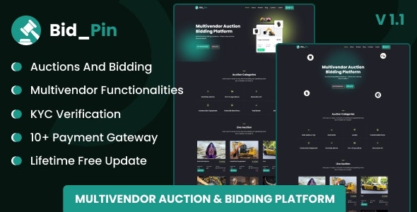 Bid_Pin - Multivendor Auction & Bidding Platform - v1.1.0