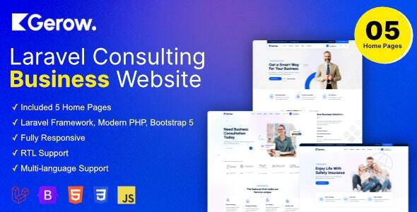 Gerow - Business Consulting Laravel Script