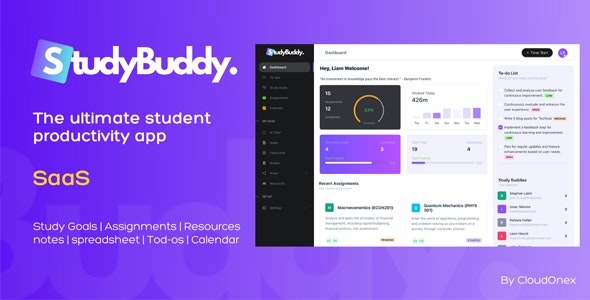 StudyBuddy SaaS - Collaborative Student Productivity Tool - v1.3.3