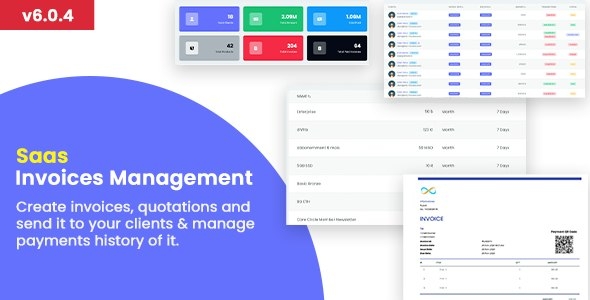 Invoice SaaS Management System - Accounting and Billing tool / Laravel Invoice Management - v6.0.3