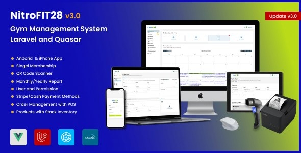 NitroFIT28 | Fitness & Gym Management System - v3.0