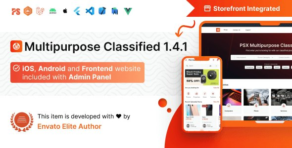 Classified For Multipurpose App | Buysell Classified like Olx, Mercari, Offerup, Carousell (1.4.1)