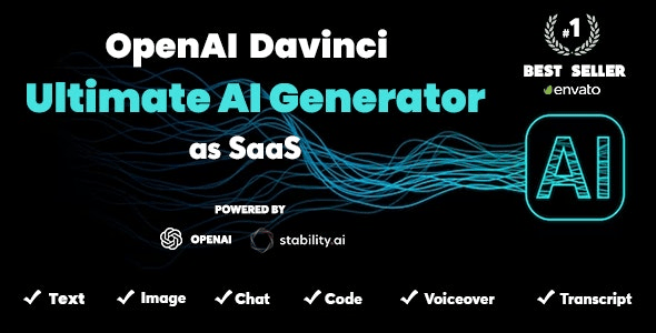 OpenAI Davinci - AI Writing Assistant and Content Creator as SaaS