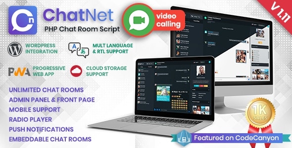 ChatNet - PHP Chat Room & Private Chat Script v1.11