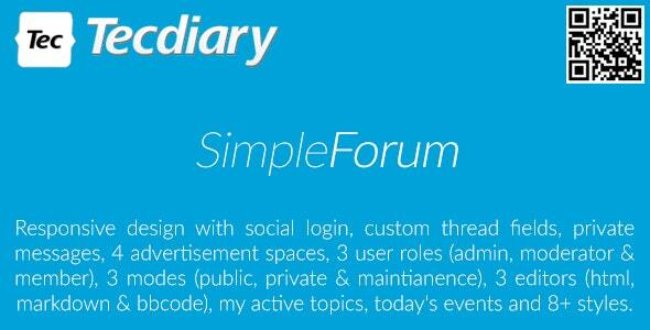 Simple Forum - Responsive Bulletin Board