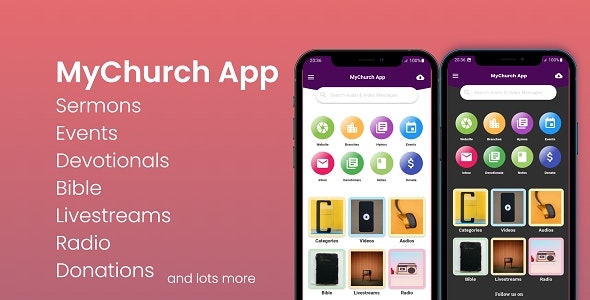 My Church App - Android & IOS Flutter Church Application