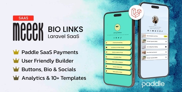 Meeek - Bio Links SaaS (Laravel) v1.3.0