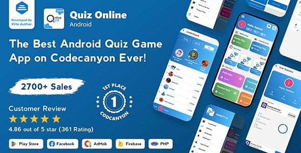 Quiz Online | Trivia Quiz | Android Quiz Game + Admin Panel v7.1.5