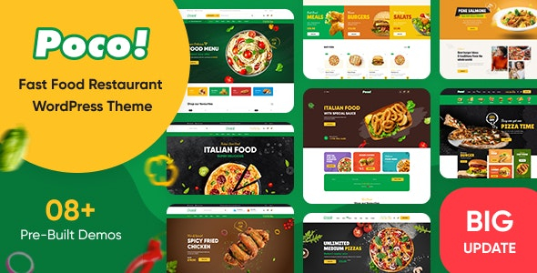 Poco - Fast Food Restaurant WordPress Theme