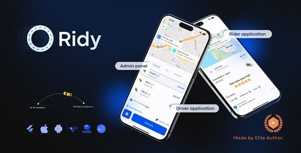 Ridy Taxi Applcation - Complete Taxi Solution with Admin Panel v3.1.16