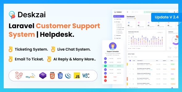 Deskzai - Customer Support System | Helpdesk | Support Ticket v2.4