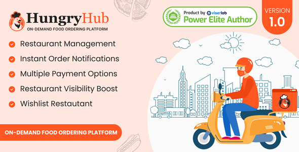 HungryHub - On Demand Food Ordering Platform v1.0