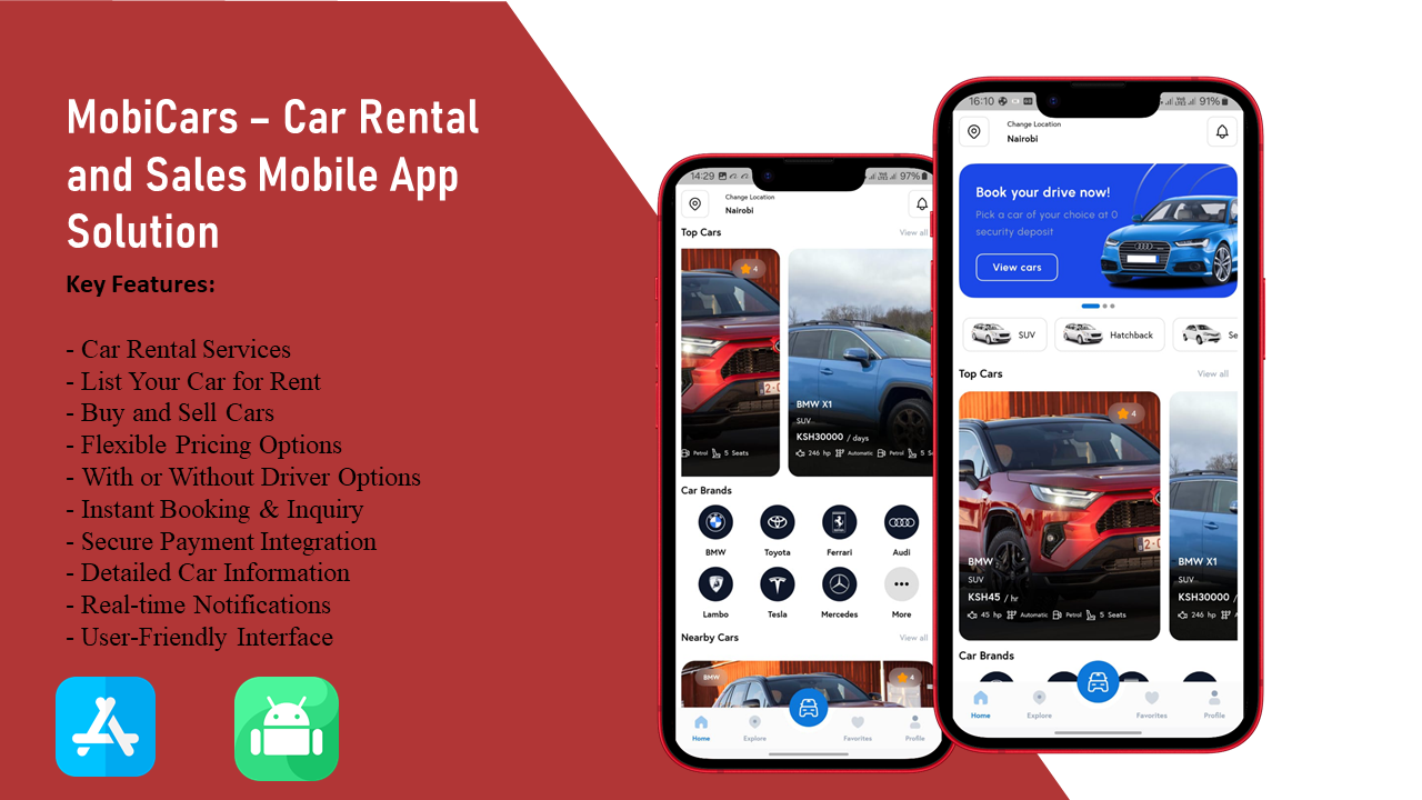 MobiCars- Car rental and sales Mobile App