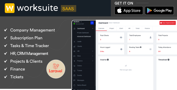 Worksuite Saas - Project Management System v5.4.4