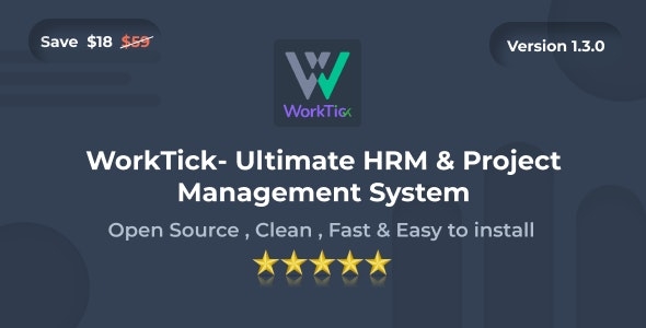 WorkTick - HRM & Project Management v1.3