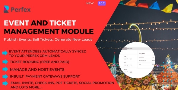 Event Management and Ticket Booking Module for Perfex v1.0.2