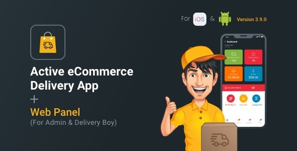 Active eCommerce Delivery Boy Flutter App v3.7