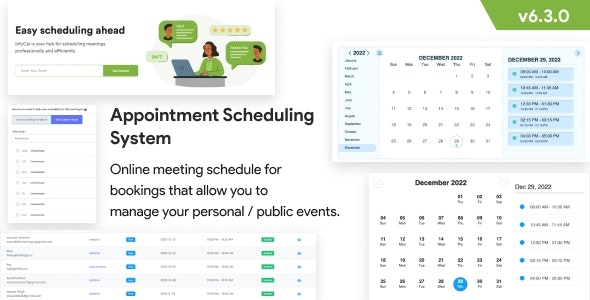 Appointment Scheduling System - Meetings Scheduling - Calendly Clone - Online Appointment Booking v6.1.0