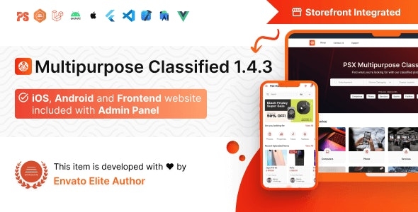 PSX- Multipurpose Classified Flutter App with Frontend and Admin Panel v1.4.3.2