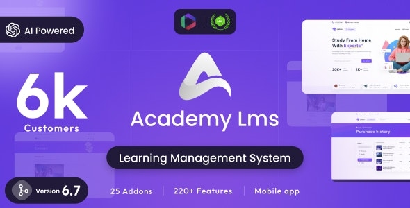 Academy LMS- Learning Management System v6.7