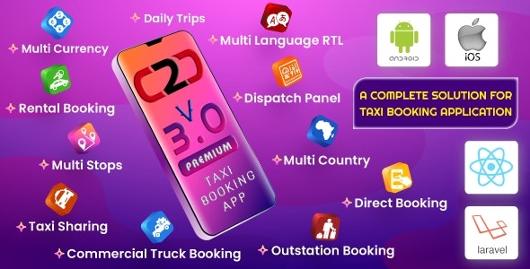 Cab2door - Online Taxi Booking App Full Solution v.3.0