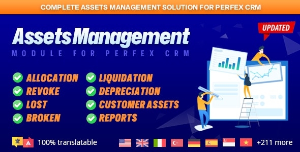 Assets Management module for Perfex CRM- Organize company and client assets v1.1.0