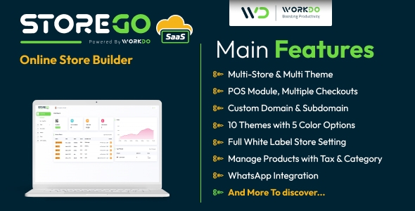 StoreGo SaaS - Online Store Builder v7.0