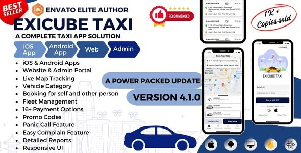 Exicube Taxi App