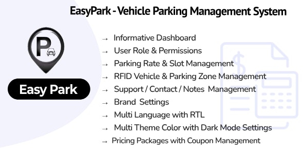 EasyPark SaaS - Vehicle Parking Management System - v1.1