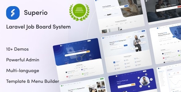 Superio - Theme for JobCore Laravel Job Board CMS - v2.6.1