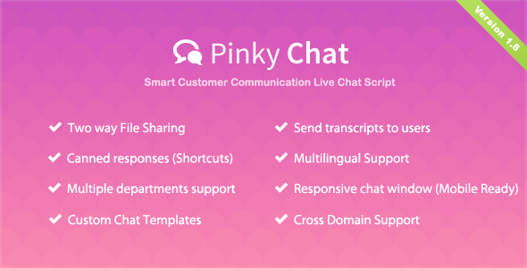 Pinky Chat - PHP Live Chat Script - v1.6