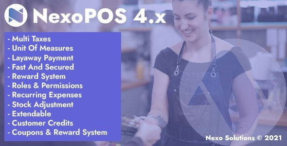 NexoPOS - POS, CRM & Inventory Manager - 4.8.20