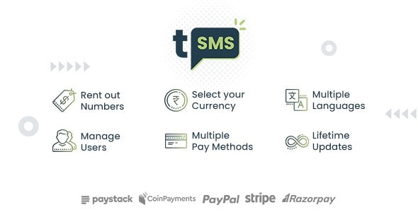 tSMS - Temporary SMS Receiving System - SaaS - Rent out Numbers v2.8