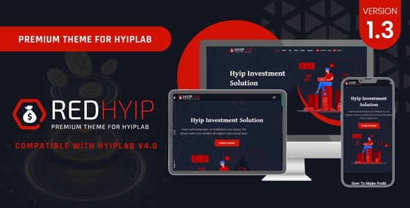 RedHyip - Premium Theme For HYIPLAB v1.2