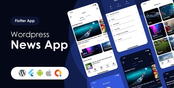 Lucodeia News - Flutter Wordpress News App | Admob - DarkMode v1.1.4