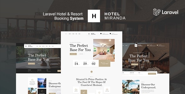 Miranda - Laravel Hotel & Resort Multilingual Booking System v1.40.2